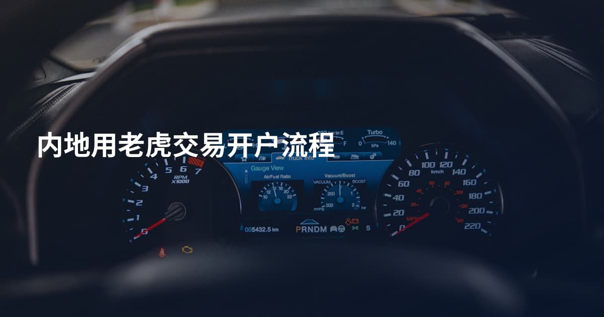 内地用老虎交易开户流程