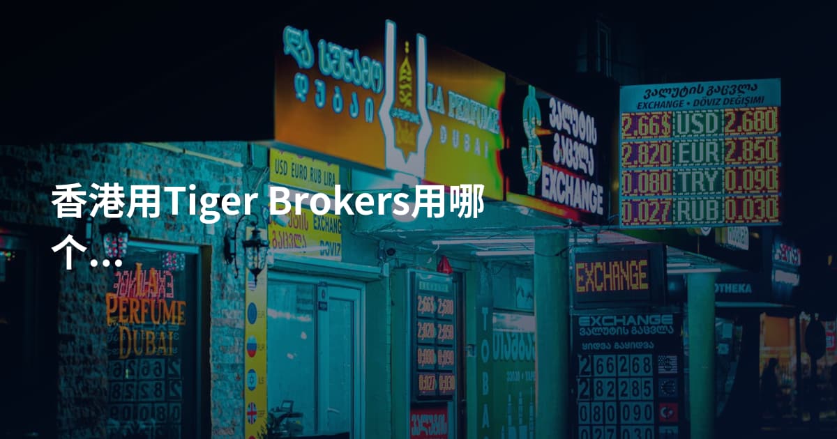 香港用Tiger Brokers用哪个平台