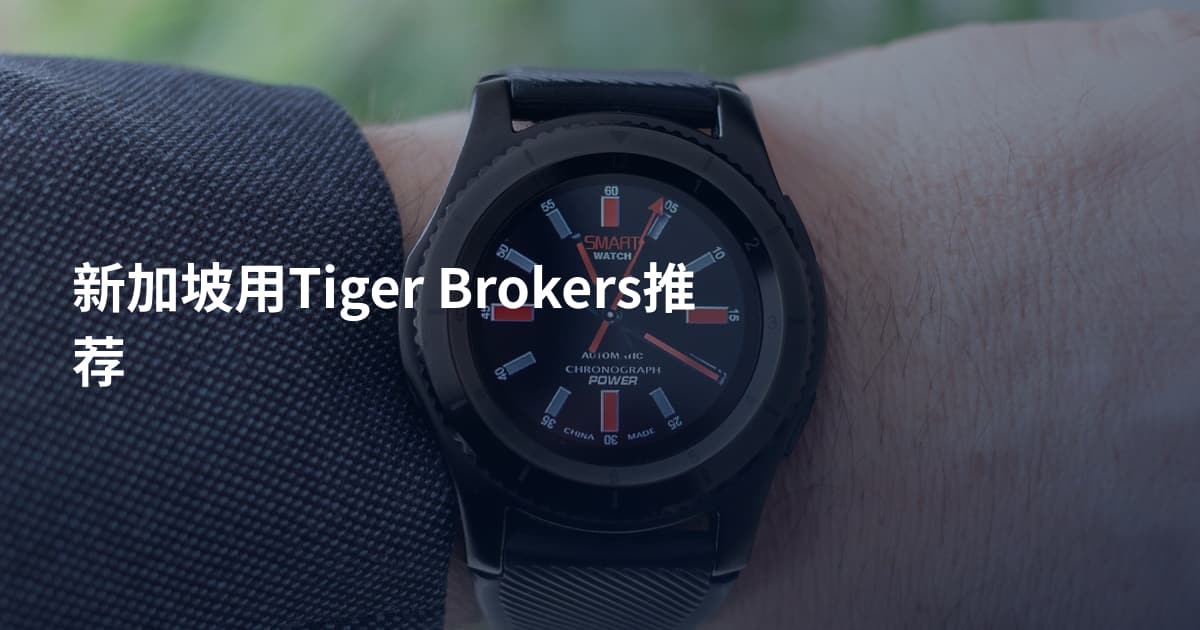 新加坡用Tiger Brokers推荐
