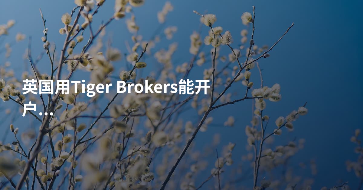英国用Tiger Brokers能开户吗