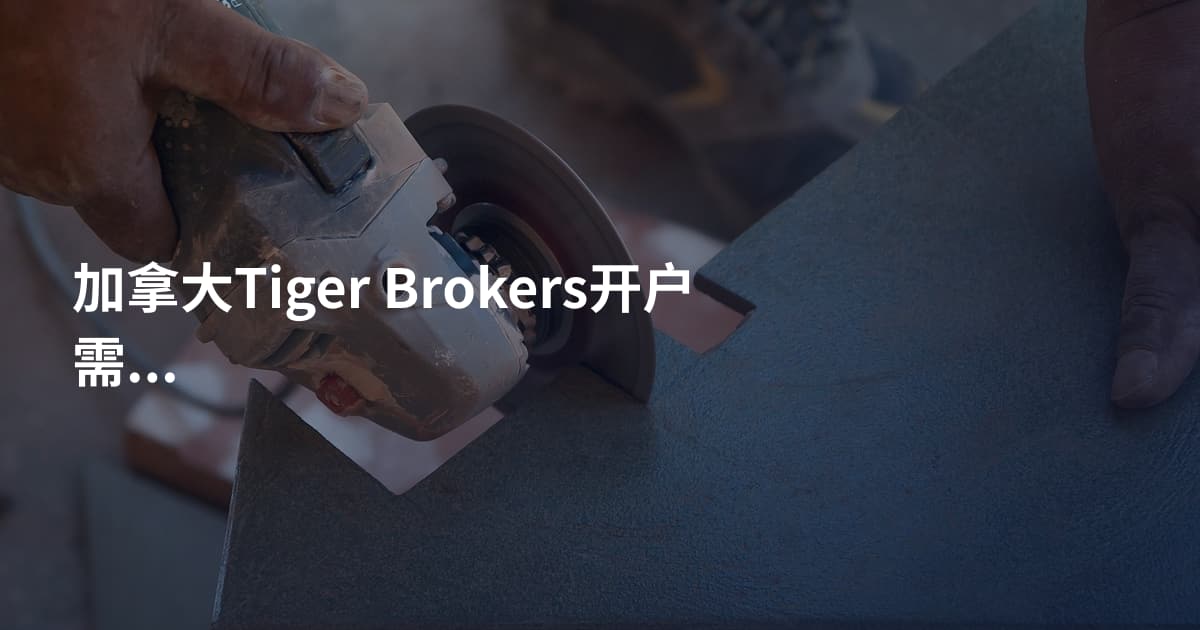 加拿大Tiger Brokers开户需要什么