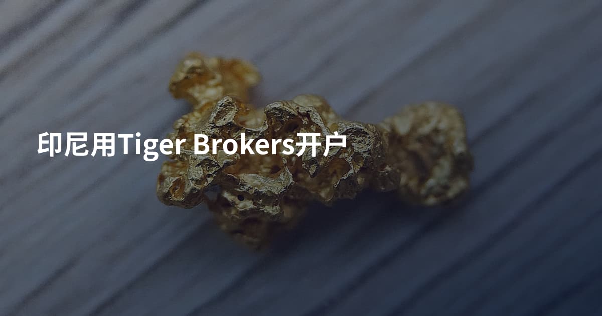 印尼用Tiger Brokers开户
