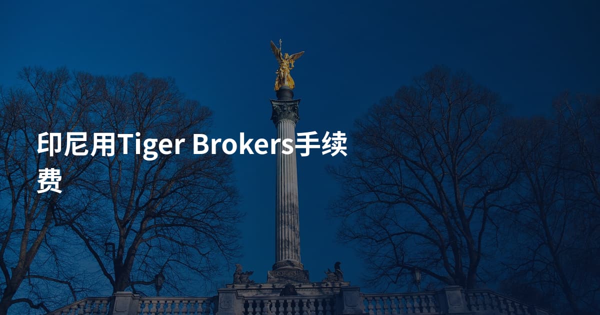 印尼用Tiger Brokers手续费