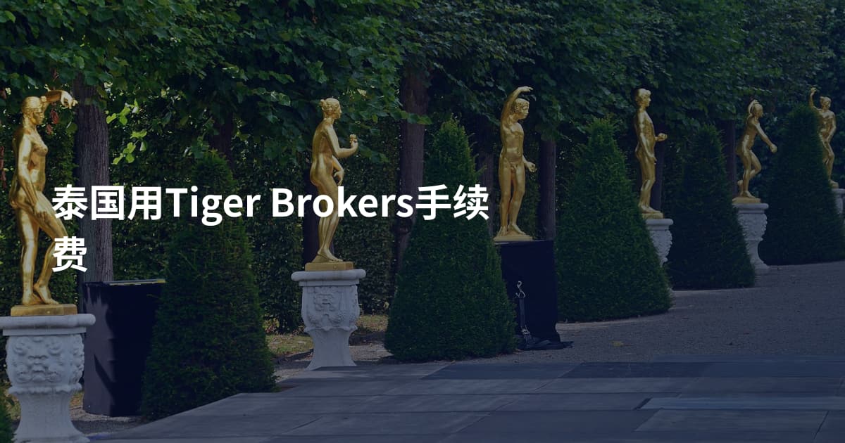 泰国用Tiger Brokers手续费