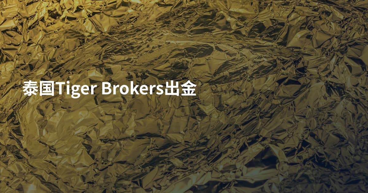 泰国Tiger Brokers出金