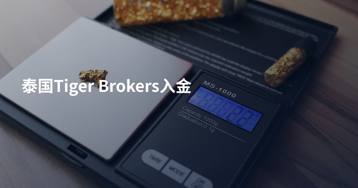 泰国Tiger Brokers入金