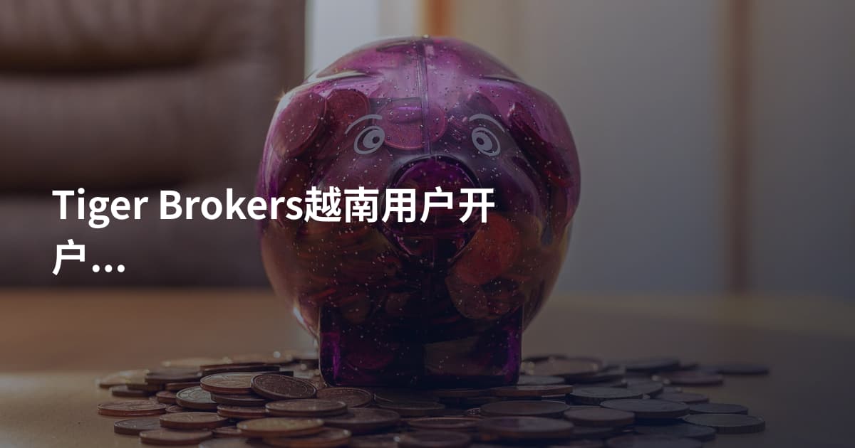 Tiger Brokers越南用户开户需要什么