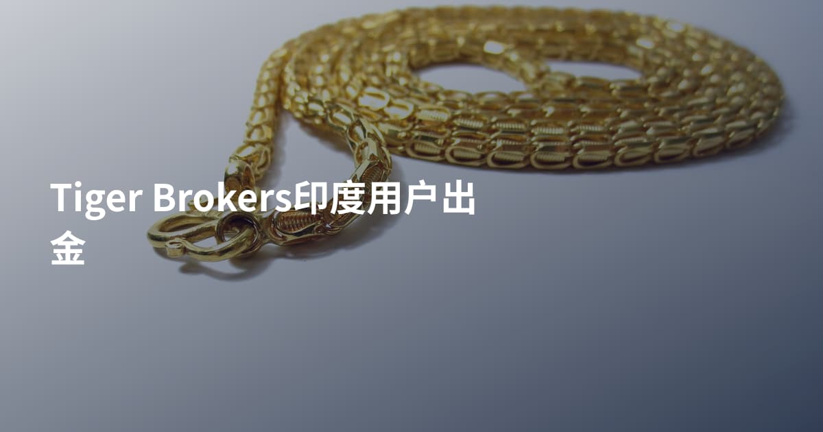 Tiger Brokers印度用户出金