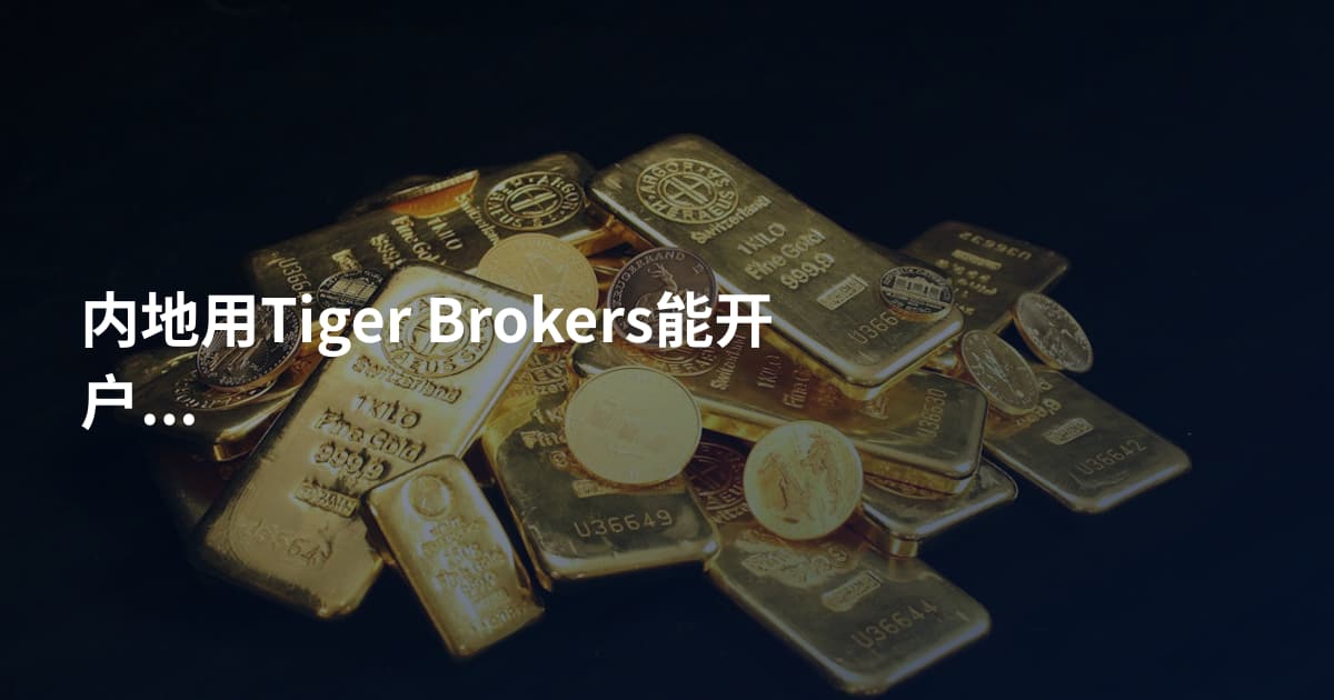 内地用Tiger Brokers能开户吗