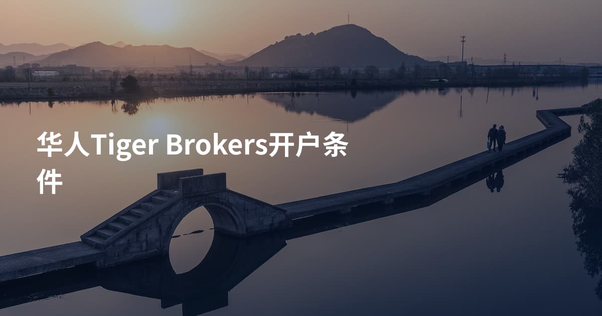 华人Tiger Brokers开户条件
