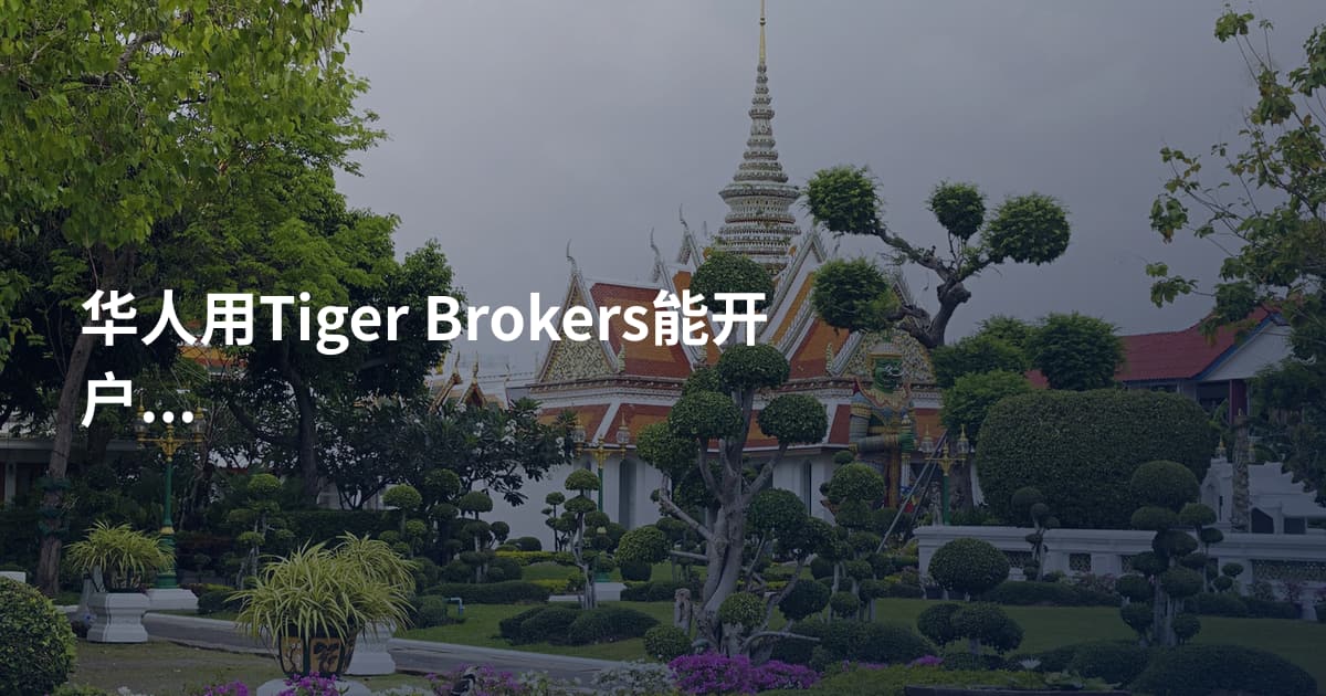 华人用Tiger Brokers能开户吗