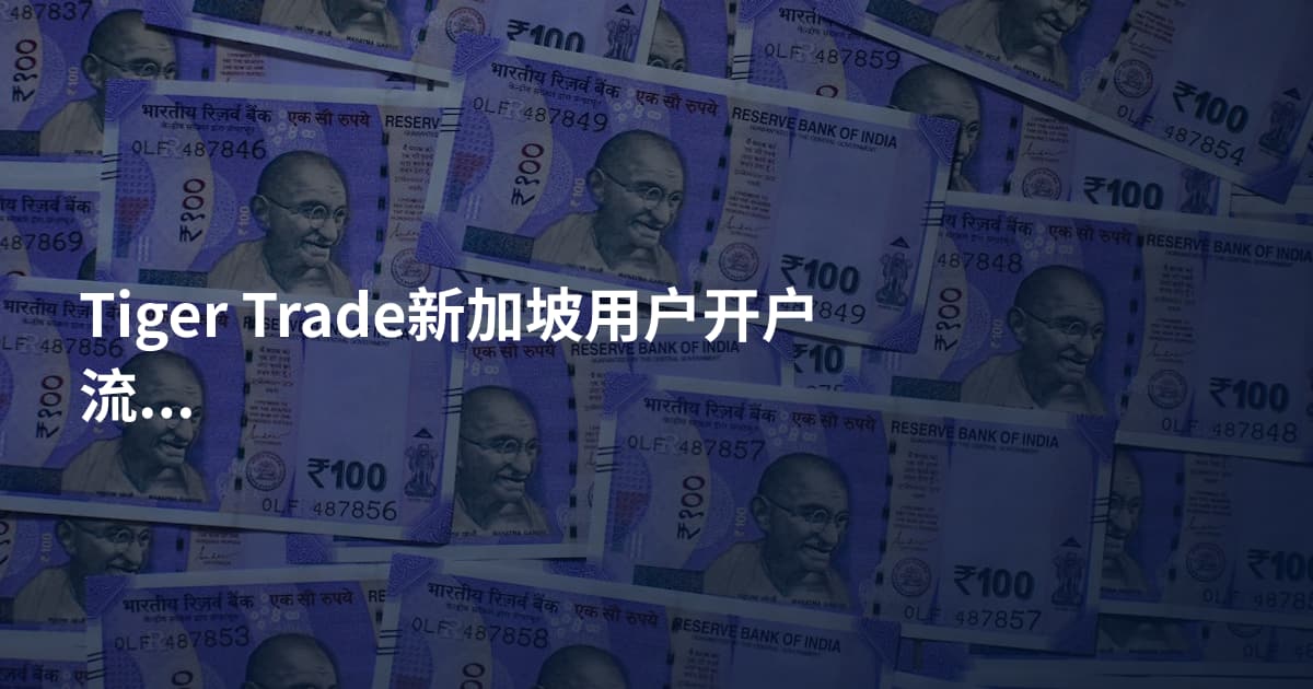 Tiger Trade新加坡用户开户流程