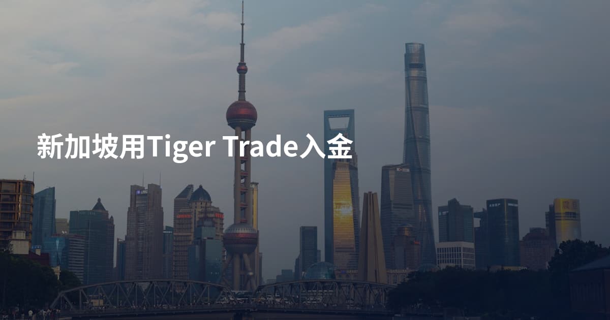 新加坡用Tiger Trade入金