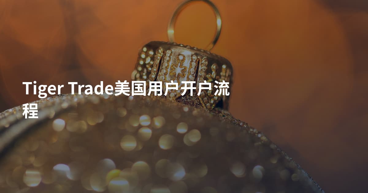 Tiger Trade美国用户开户流程