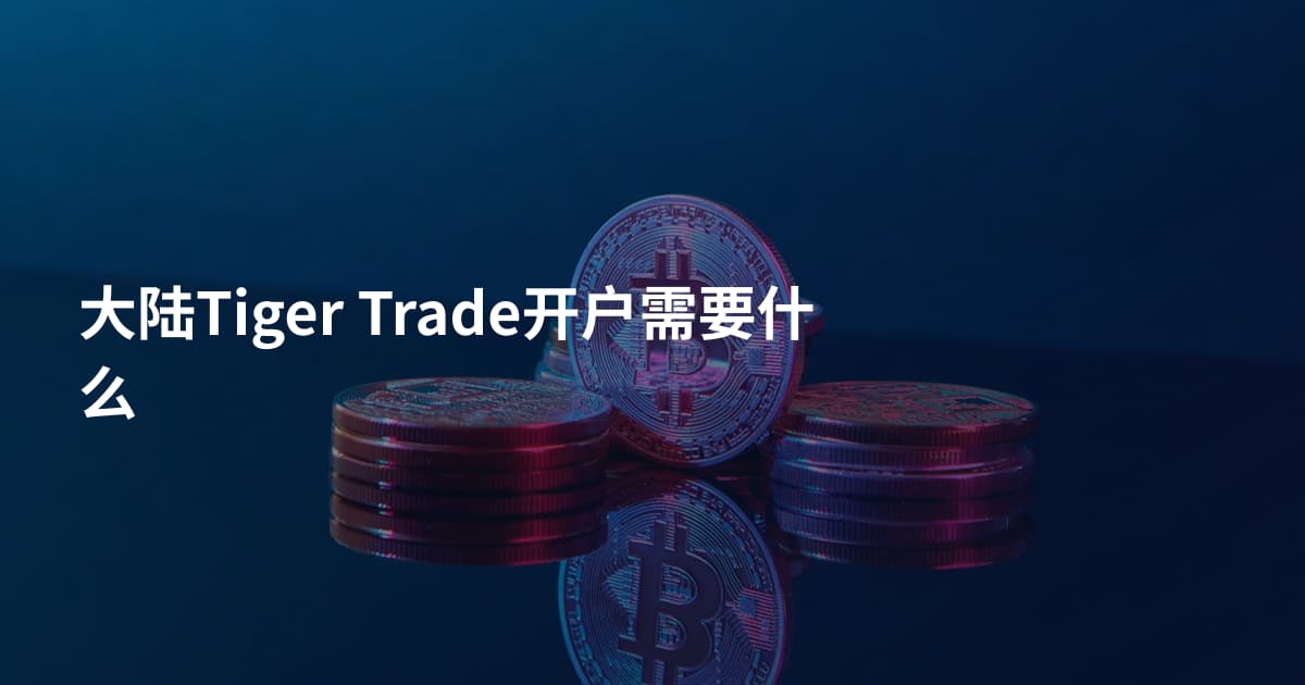 大陆Tiger Trade开户需要什么