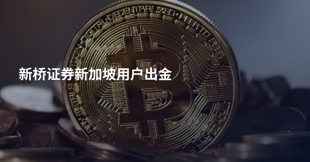 新桥证券新加坡用户出金