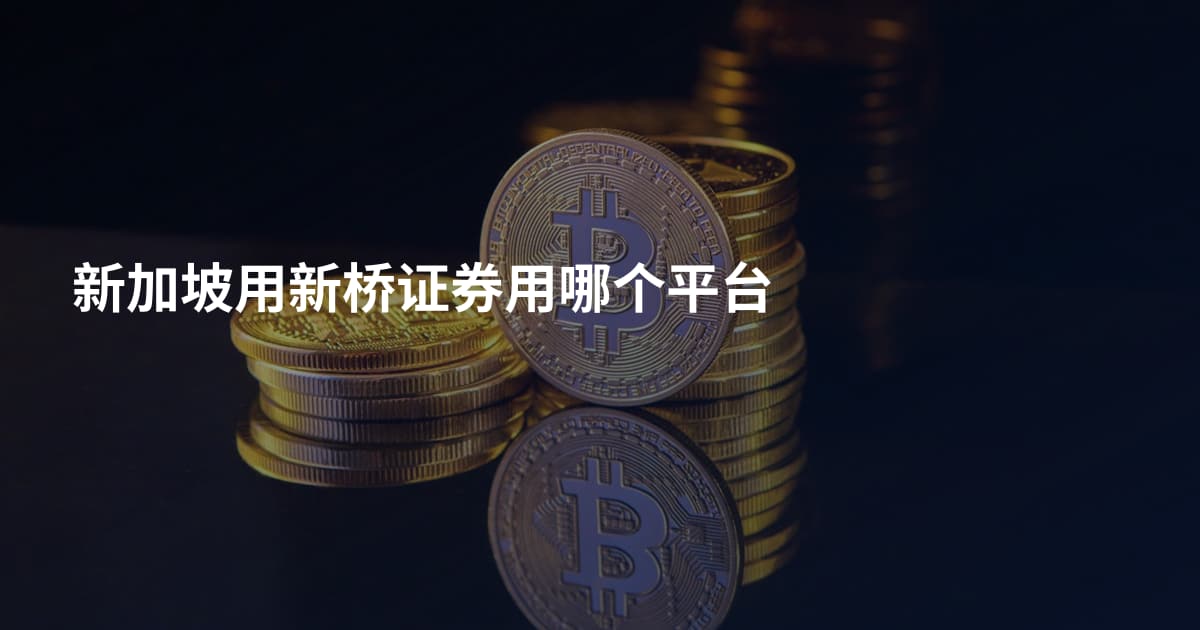 新加坡用新桥证券用哪个平台