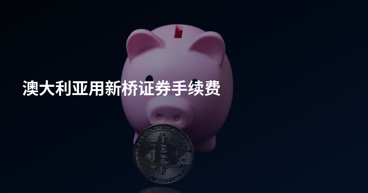 澳大利亚用新桥证券手续费