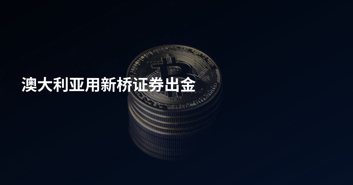 澳大利亚用新桥证券出金
