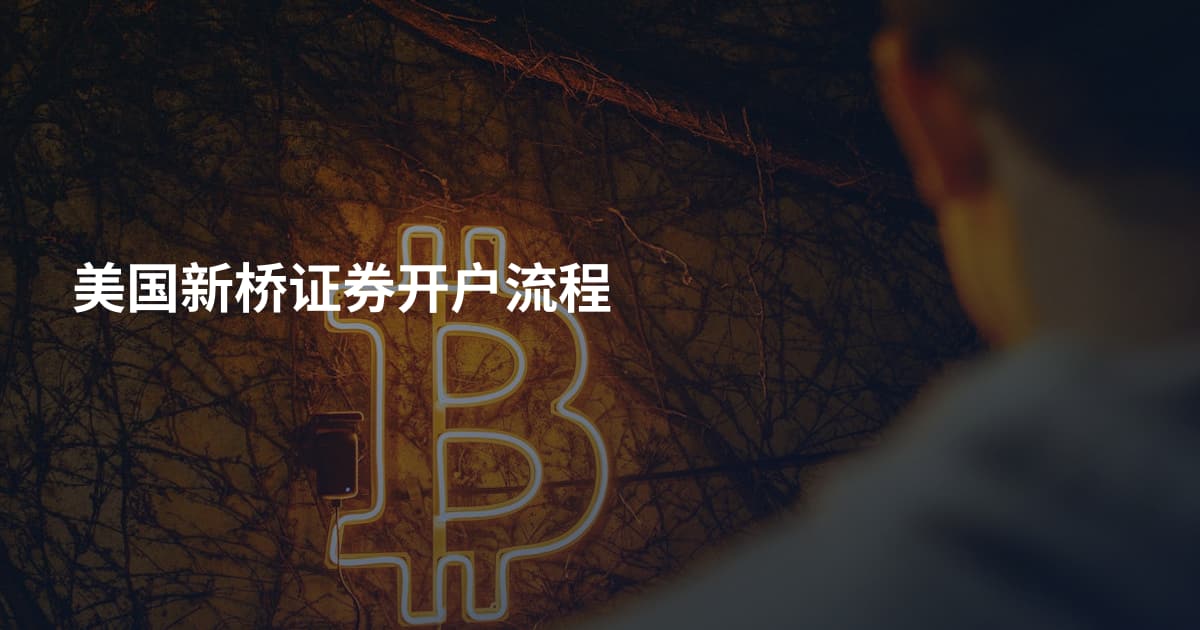 美国新桥证券开户流程