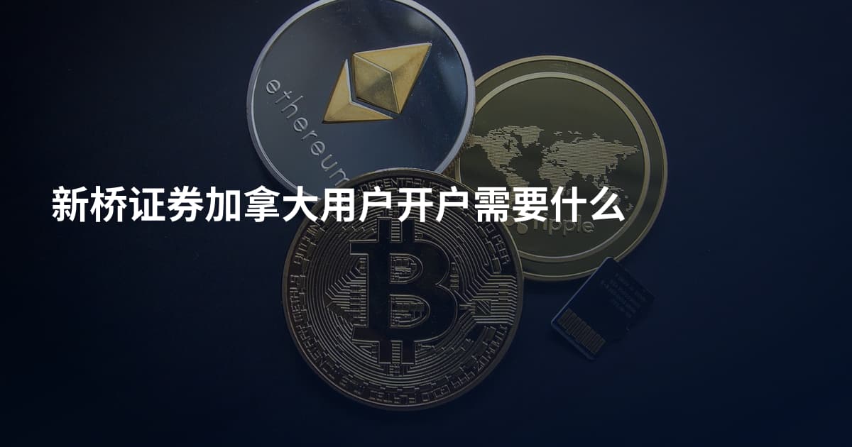 新桥证券加拿大用户开户需要什么