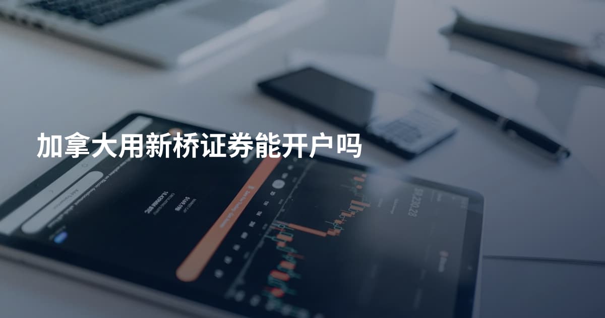 加拿大用新桥证券能开户吗