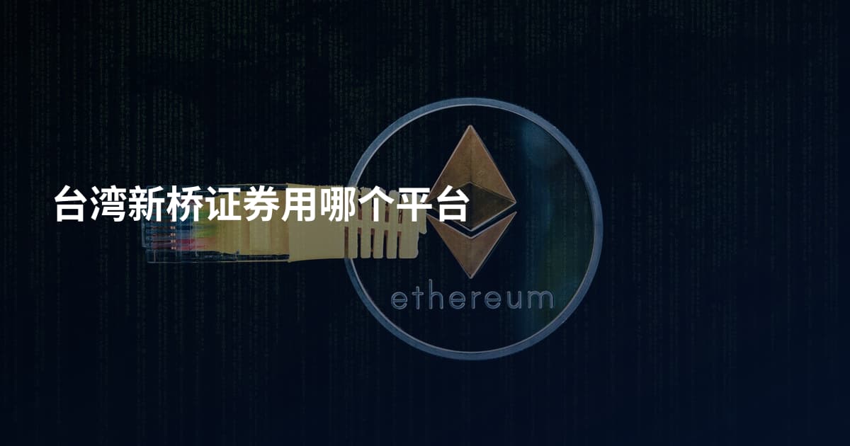 台湾新桥证券用哪个平台