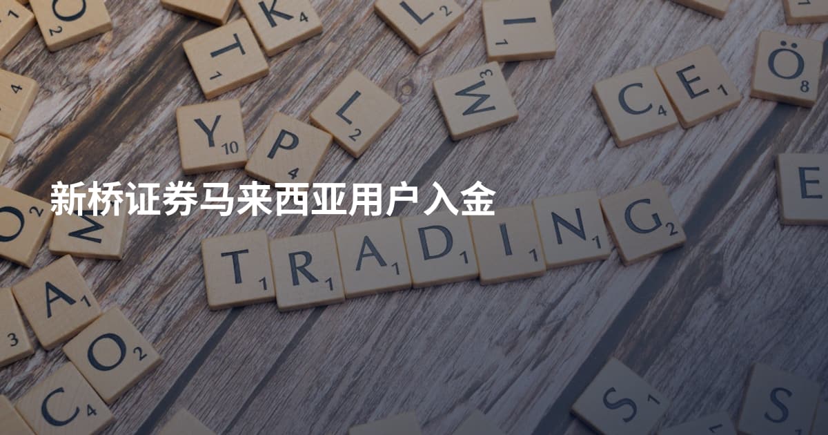 新桥证券马来西亚用户入金