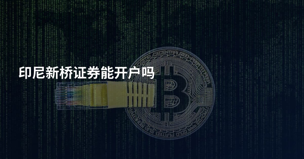 印尼新桥证券能开户吗