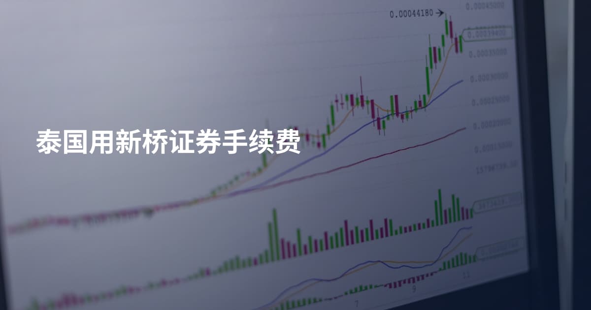 泰国用新桥证券手续费