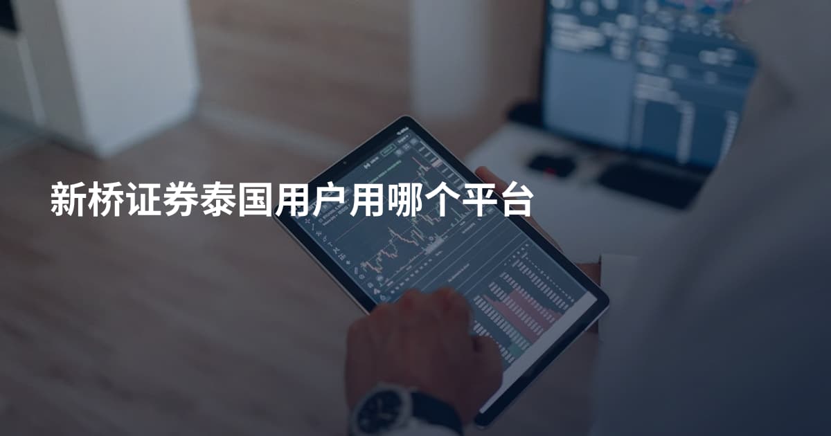 新桥证券泰国用户用哪个平台
