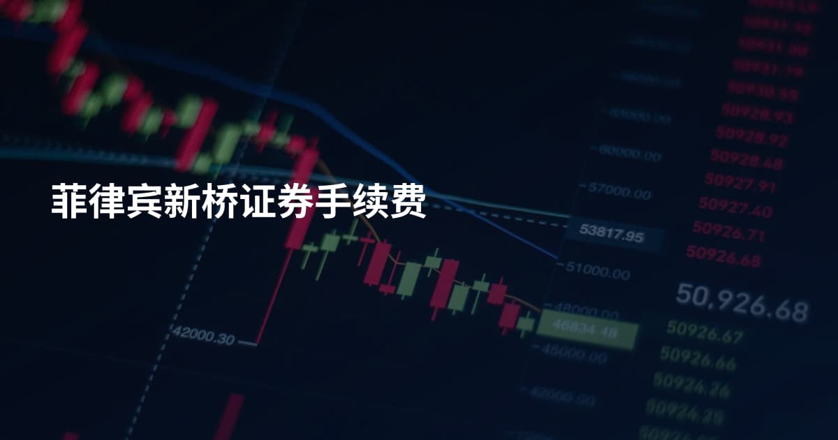 菲律宾新桥证券手续费