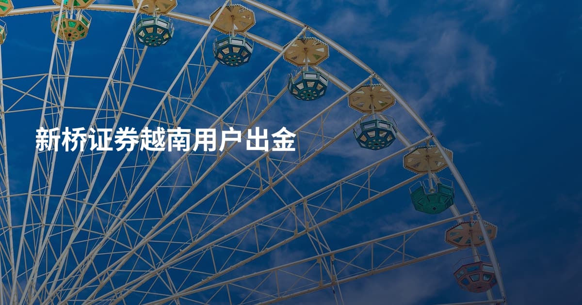 新桥证券越南用户出金
