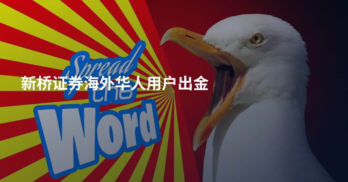 新桥证券海外华人用户出金