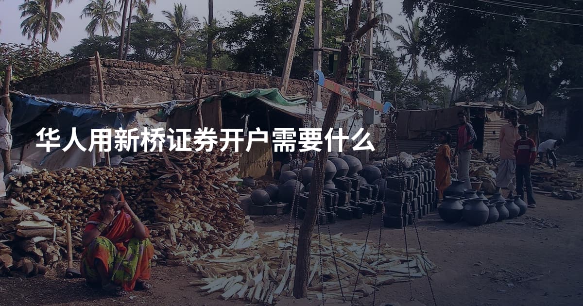 华人用新桥证券开户需要什么