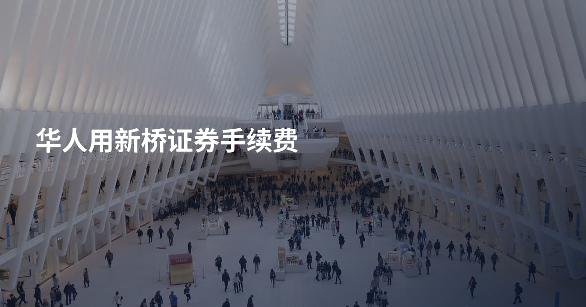 华人用新桥证券手续费