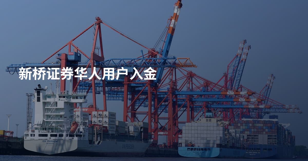 新桥证券华人用户入金