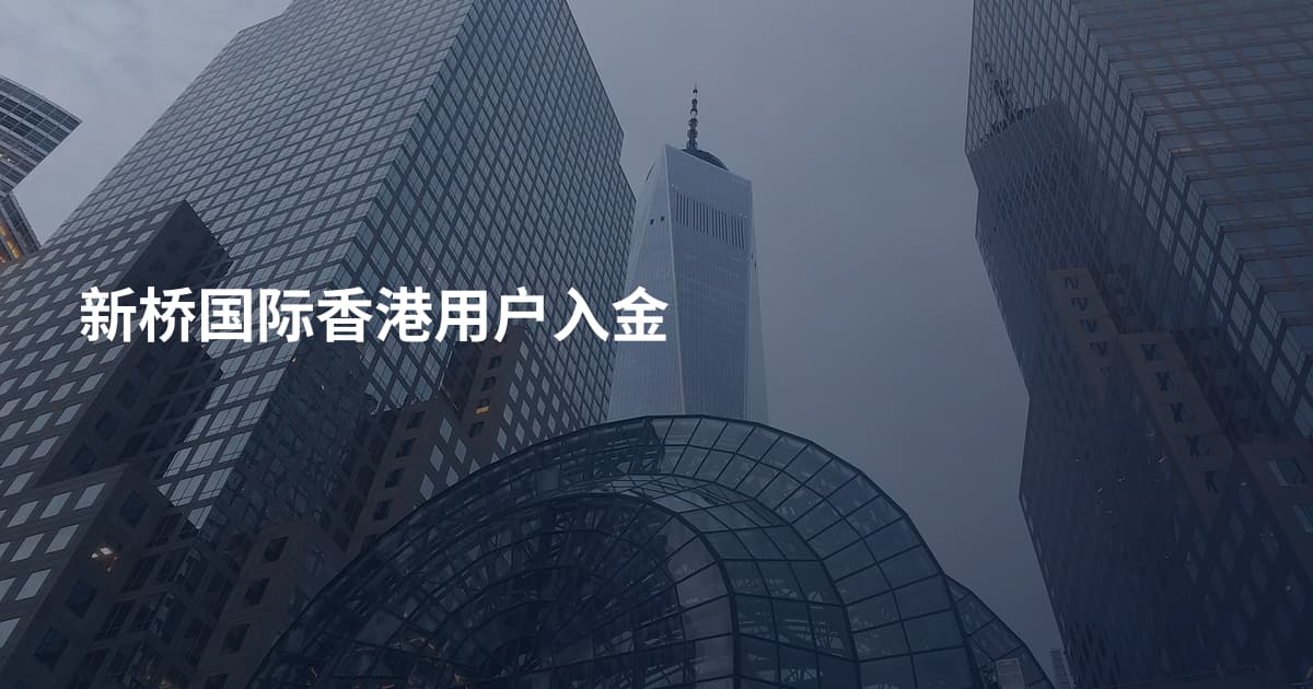 新桥国际香港用户入金