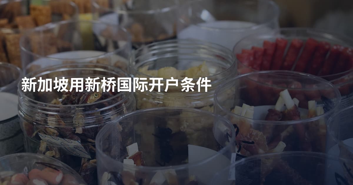 新加坡用新桥国际开户条件