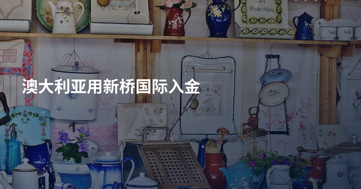澳大利亚用新桥国际入金