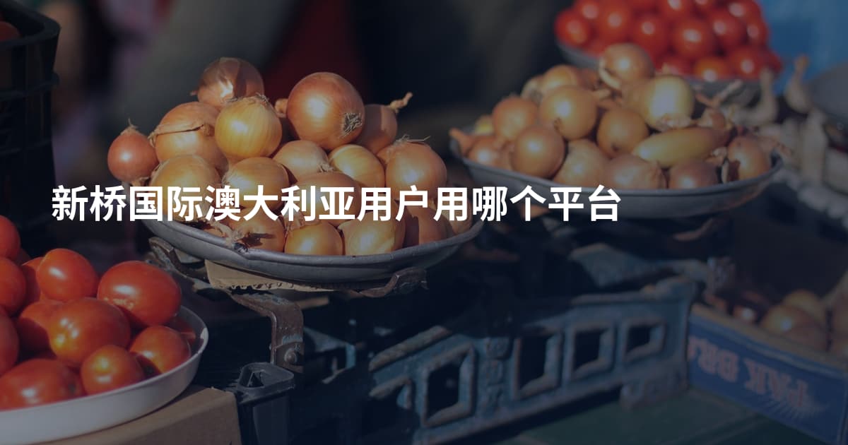 新桥国际澳大利亚用户用哪个平台