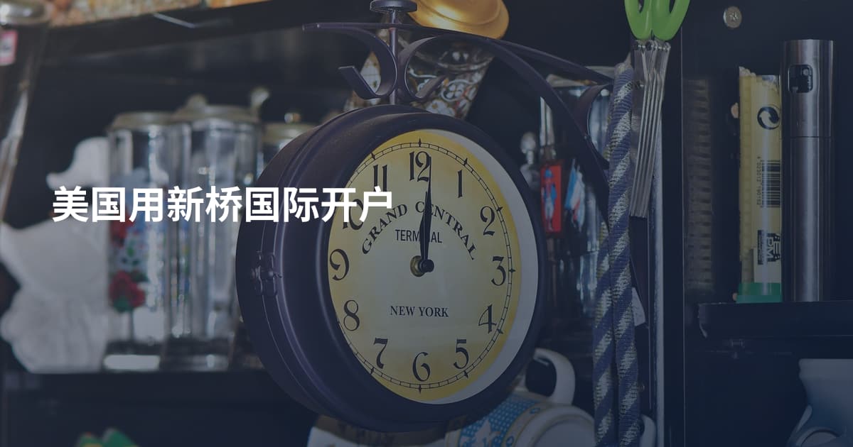 美国用新桥国际开户