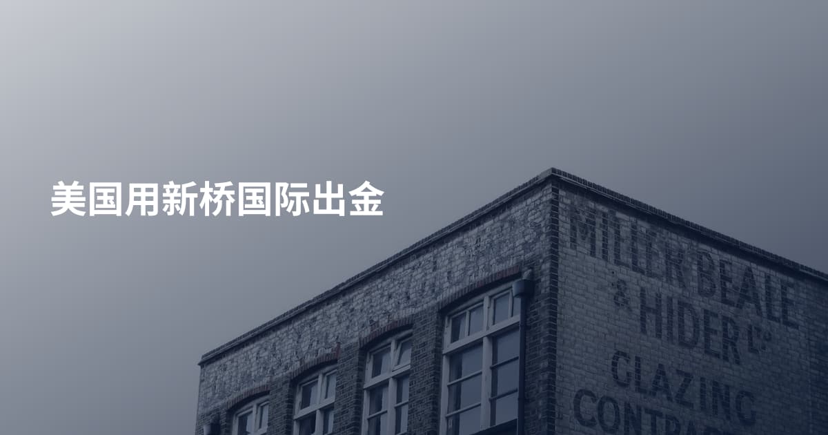 美国用新桥国际出金