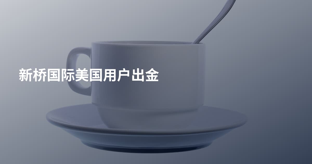 新桥国际美国用户出金