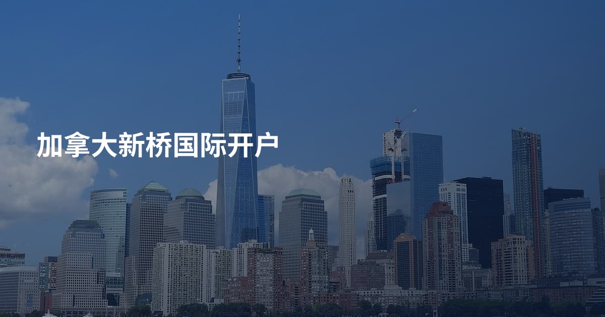 加拿大新桥国际开户