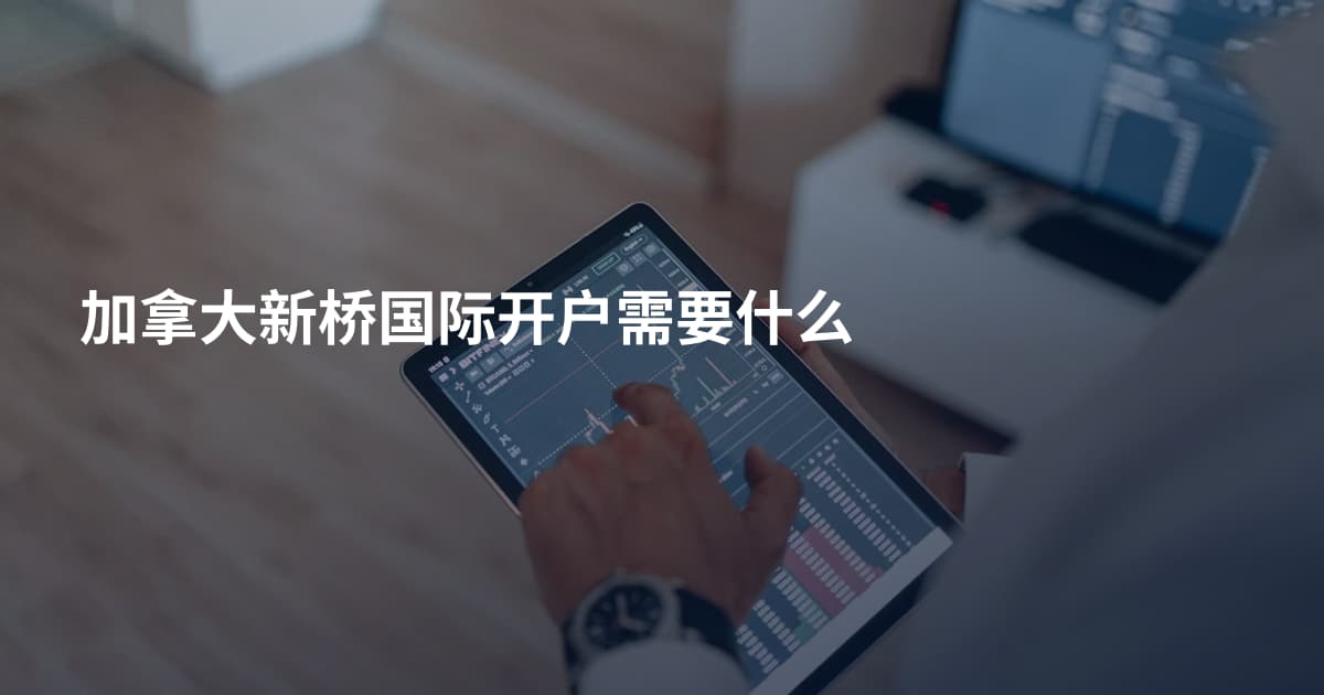 加拿大新桥国际开户需要什么