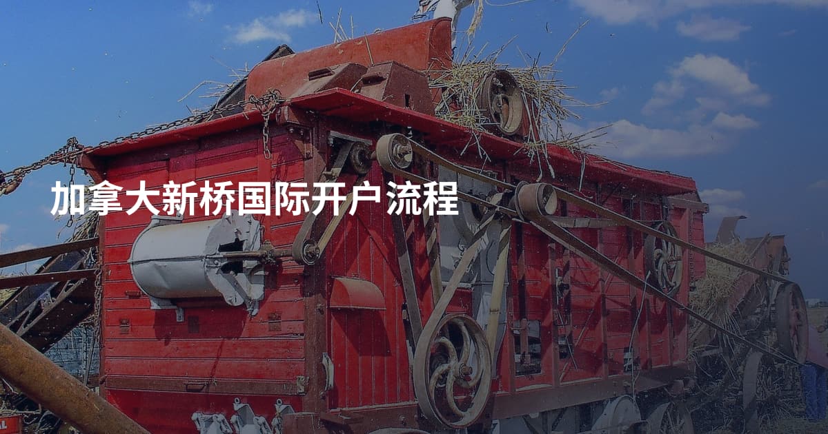 加拿大新桥国际开户流程