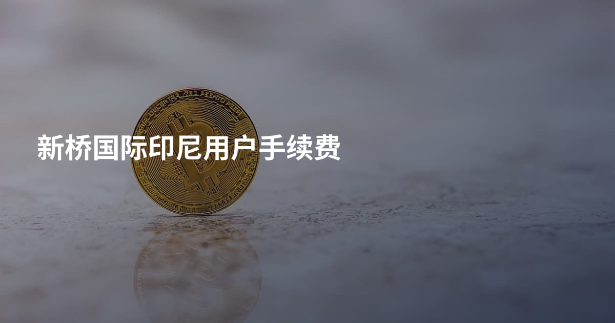 新桥国际印尼用户手续费