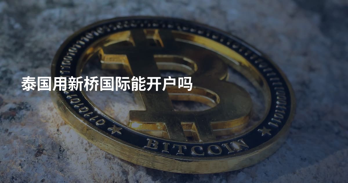 泰国用新桥国际能开户吗