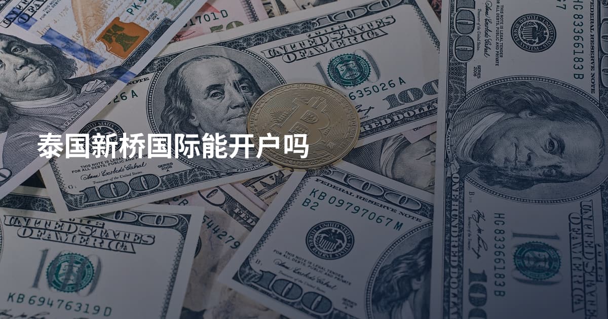 泰国新桥国际能开户吗